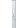 Hoppe Amsterdam smalschild kruk/kruk - aluminium F1 - PC55 met kerntrekbeveiliging (rechthoekig) - SKG***
