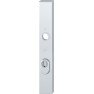 Hoppe Amsterdam smalschild kruk/kruk - aluminium F1 - PC72 met kerntrekbeveiliging (rechthoekig) - SKG***