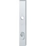 Hoppe Amsterdam smalschild kruk/kruk - aluminium F1 - PC92 met kerntrekbeveiliging (rechthoekig) - SKG***