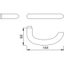 Hoppe Marseille veiligheidsbeslag knop/kruk - F69 - PC55 LS met kerntrekbeveiliging RVS (afgerond) - SKG*** Hoppe Marseille veiligheidsbeslag knop/kruk - F69 - PC55 LS met kerntrekbeveiliging RVS (afgerond) - SKG***