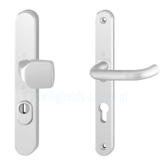 Hop&shy;pe Pa&shy;ris smal&shy;schild knop/kruk - alu&shy;mi&shy;ni&shy;um F1 - PC55 LS met kern&shy;trek&shy;be&shy;vei&shy;li&shy;ging (af&shy;ge&shy;rond) - SKG***