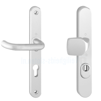 Hoppe Paris smalschild knop/kruk - aluminium F1 - PC92 RS met kerntrekbeveiliging (afgerond) - SKG*** Hoppe Paris smalschild knop/kruk - aluminium F1 - PC92 RS met kerntrekbeveiliging (afgerond) - SKG***