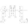 Hoppe Paris veiligheidsbeslag knop/kruk - F69 - PC55 RS met kerntrekbeveiliging RVS (afgerond) - SKG*** Hoppe Paris veiligheidsbeslag knop/kruk - F69 - PC55 RS met kerntrekbeveiliging RVS (afgerond) - SKG***