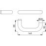 Hoppe Paris deurkruk - gatdeel - RVS Hoppe Paris deurkruk - gatdeel - RVS