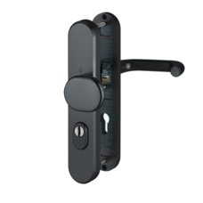 Hop&shy;pe Pa&shy;ris vei&shy;lig&shy;heids&shy;be&shy;slag knop/kruk PC72 LS met kern&shy;trek&shy;be&shy;vei&shy;li&shy;ging - zwart (af&shy;ge&shy;rond) - SKG***