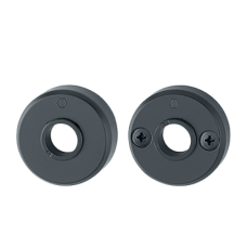 Hop&shy;pe kruk&shy;ro&shy;zet&shy;ten - zwart - deur&shy;dik&shy;te 38-43 mm (bui&shy;ten&shy;deur)