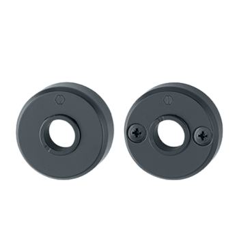Hoppe krukrozetten - zwart - deurdikte 38-43 mm (buitendeur) Hoppe krukrozetten - zwart - deurdikte 38-43 mm (buitendeur)