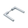 Hoppe Stockholm smalschild kruk/kruk - aluminium F1 - PC55 met kerntrekbeveiliging (afgerond) - SKG*** Hoppe Stockholm smalschild kruk/kruk - aluminium F1 - PC55 met kerntrekbeveiliging (afgerond) - SKG***