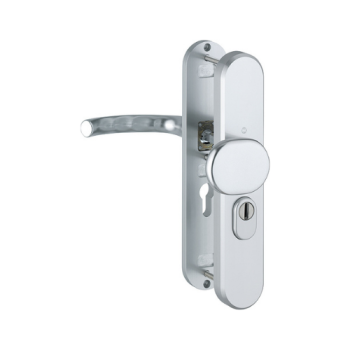 Hoppe Tokyo veiligheidsbeslag knop/kruk - Aluminium F1 - PC55 RS met kerntrekbeveiliging (afgerond) - SKG*** Hoppe Tokyo veiligheidsbeslag knop/kruk - Aluminium F1 - PC55 RS met kerntrekbeveiliging (afgerond) - SKG***
