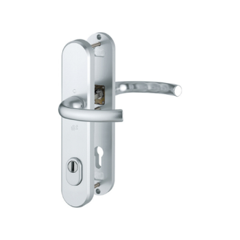 Hoppe Tokyo veiligheidsbeslag kruk/kruk - Aluminium F1 - PC92 met kerntrekbeveiliging (afgerond) - SKG*** Hoppe Tokyo veiligheidsbeslag kruk/kruk - Aluminium F1 - PC92 met kerntrekbeveiliging (afgerond) - SKG***