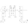 Hoppe Trondheim veiligheidsbeslag knop/kruk - F69 - PC92 LS met kerntrekbeveiliging RVS (afgerond) - SKG*** Hoppe Trondheim veiligheidsbeslag knop/kruk - F69 - PC92 LS met kerntrekbeveiliging RVS (afgerond) - SKG***