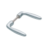 Hoppe Verona veiligheidsbeslag kruk/kruk - aluminium F1 - PC72 met kerntrekbeveiliging (afgerond) - SKG*** Hoppe Verona veiligheidsbeslag kruk/kruk - aluminium F1 - PC72 met kerntrekbeveiliging (afgerond) - SKG***