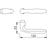 Hoppe Verona veiligheidsbeslag kruk/kruk - aluminium F1 - PC72 met kerntrekbeveiliging (afgerond) - SKG*** Hoppe Verona veiligheidsbeslag kruk/kruk - aluminium F1 - PC72 met kerntrekbeveiliging (afgerond) - SKG***