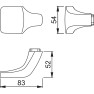 Hoppe Amsterdam veiligheidsbeslag knop/kruk - aluminium F1 - PC55 RS met kerntrekbeveiliging (rechthoekig) - SKG*** Hoppe Amsterdam veiligheidsbeslag knop/kruk - aluminium F1 - PC55 RS met kerntrekbeveiliging (rechthoekig) - SKG***