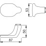 Hoppe Amsterdam veiligheidsbeslag knop/kruk PC72 RS met kerntrekbeveiliging - zwart (afgerond) - SKG*** Hoppe Amsterdam veiligheidsbeslag knop/kruk PC72 RS met kerntrekbeveiliging - zwart (afgerond) - SKG***