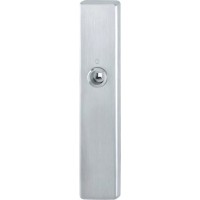 Hoppe blind buitenschild RVS zonder cilindergat (rechthoekig) - SKG***