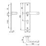 Hoppe London veiligheidsbeslag draaibare knop (kogel)/kruk F1 PC55 LS met kerntrekbeveiliging (rechthoekig) - SKG*** Hoppe London veiligheidsbeslag draaibare knop (kogel)/kruk F1 PC55 LS met kerntrekbeveiliging (rechthoekig) - SKG***