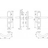 Hoppe Marseille veiligheidsbeslag kruk/kruk - Aluminium F1 - PC55 - SKG*** Hoppe Marseille veiligheidsbeslag kruk/kruk - Aluminium F1 - PC55 - SKG***