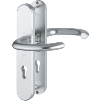 Hoppe Marseille veiligheidsbeslag kruk/kruk - Aluminium F1 - PC55 - SKG*** Hoppe Marseille veiligheidsbeslag kruk/kruk - Aluminium F1 - PC55 - SKG***
