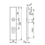 Hoppe buiten + binnenschild F1 PC72 met kerntrekbeveiliging RVS - SKG***