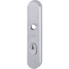 Hop&shy;pe bui&shy;ten&shy;schild F69 PC55 met kern&shy;trek&shy;be&shy;vei&shy;li&shy;ging RVS (af&shy;ge&shy;rond) - SKG***