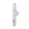 Hoppe smalschild knop/kruk met kerntrekbeveiliging aluminium (afgerond) - SKG*** Hoppe smalschild knop/kruk met kerntrekbeveiliging aluminium (afgerond) - SKG***
