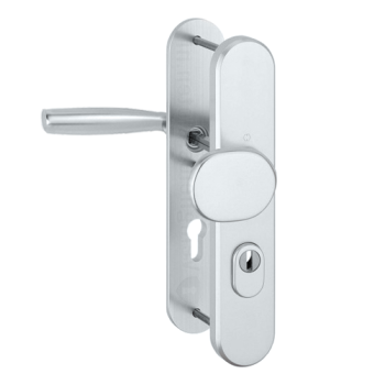 Hoppe Vitoria veiligheidsbeslag knop/kruk - aluminium F1 - PC72 RS met kerntrekbeveiliging (afgerond) - SKG*** Hoppe Vitoria veiligheidsbeslag knop/kruk - aluminium F1 - PC72 RS met kerntrekbeveiliging (afgerond) - SKG***
