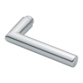 Hoppe Amsterdam voordeur rozetbeslag knop/kruk met kerntrekbeveiliging RVS (rond) DD38-58 mm - SKG***
