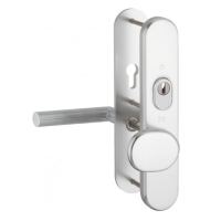 Hoppe Amsterdam seniorenbeslag knop/kruk F1 PC72 RS met kerntrekbeveiliging (afgerond) - SKG***