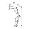 Hoppe Atlanta seniorenbeslag knop/kruk F1 PC72 LS met kerntrekbeveiliging (afgerond) - SKG***