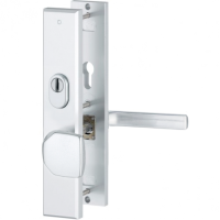 Hoppe Dallas seniorenbeslag knop/kruk F1 PC72 LS met kerntrekbeveiliging (rechthoekig) - SKG***