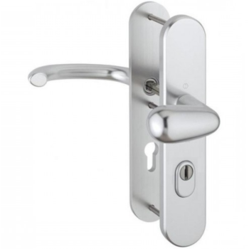 Hoppe Marseille veiligheidsbeslag draaibare knop/kruk F1 PC55 RS met kerntrekbeveiliging (afgerond) - SKG***