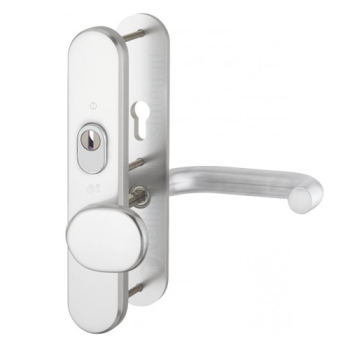 Hoppe Paris seniorenbeslag knop/kruk F1 PC72 LS met kerntrekbeveiliging (afgerond) - SKG***
