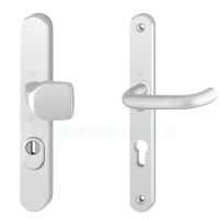 Hoppe Paris smalschild knop/kruk F1 PC72 LS met kerntrekbeveiliging (afgerond) - SKG*** Hoppe Paris smalschild knop/kruk F1 PC72 LS met kerntrekbeveiliging (afgerond) - SKG***
