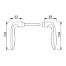 Hoppe Verona veiligheidsbeslag kruk/kruk - F69 - PC55 met kerntrekbeveiliging RVS (afgerond) - SKG*** Hoppe Verona veiligheidsbeslag kruk/kruk - F69 - PC55 met kerntrekbeveiliging RVS (afgerond) - SKG***