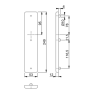 Hoppe geheel blind buitenschild RVS (rechthoekig) - SKG***
