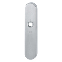 Hoppe blind buitenschild RVS zonder cilindergat (afgerond) - SKG***