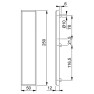Hoppe geheel blind buitenschild F1 (rechthoekig) - SKG***