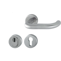 Hoppe Paris voordeur rozetbeslag met kerntrekbeveiliging RVS (rond) DD38-58 mm - SKG***