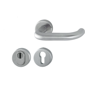 Hoppe Paris voordeur rozetbeslag met kerntrekbeveiliging RVS (rond) DD38-58 mm - SKG*** Hoppe Paris voordeur rozetbeslag met kerntrekbeveiliging RVS (rond) DD38-58 mm - SKG***