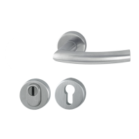 Hoppe Trondheim voordeur rozetbeslag met kerntrekbeveiliging RVS (rond) DD38-58 mm - SKG***