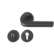 Hop&shy;pe Bonn voor&shy;deur ro&shy;zet&shy;be&shy;slag met kern&shy;trek&shy;be&shy;vei&shy;li&shy;ging (rond) zwart - DD38-58 mm - SKG***