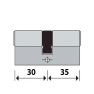DOM ixTeco cilinders (2x) - Afmeting (A/B) 30/30 & 30/35 - SKG** & SKG*** DOM ixTeco cilinders (2x) - Afmeting (A/B) 30/30 & 30/35 - SKG** & SKG***