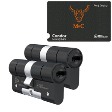 M&C Con&shy;dor ci&shy;lin&shy;der met kern&shy;trek&shy;be&shy;vei&shy;li&shy;ging (2x) - zwart - SKG***