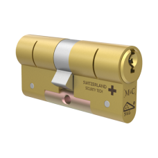 M&C Matrix cilinder met kerntrekbeveiliging - messing - SKG*** - nabestellen M&C Matrix cilinder met kerntrekbeveiliging - messing - SKG*** - nabestellen