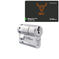 M&C Matrix halve cilinder met kerntrekbeveiliging - SKG*** M&C Matrix halve cilinder met kerntrekbeveiliging - SKG***