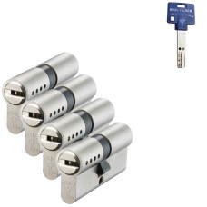 Mul-T-Lock In&shy;ter&shy;ac&shy;ti&shy;ve+ ci&shy;lin&shy;der met kern&shy;trek&shy;be&shy;vei&shy;li&shy;ging (4x) - SKG***