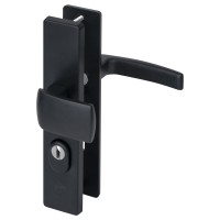 Nemef 3415-2 veiligheidsbeslag knop/ kruk zwart met kerntrekbeveiliging PC72 deurdikte 38 tot 45 mm SKG3 Nemef 3415-2 veiligheidsbeslag knop/ kruk zwart met kerntrekbeveiliging PC72 deurdikte 38 tot 45 mm SKG3