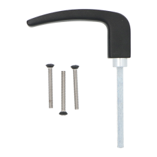 Ne&shy;mef mon&shy;ta&shy;ge&shy;set t.b.v. 3400-2 se&shy;rie met kruk/kruk - deur&shy;dik&shy;te 58 t/m 62 mm - zwart