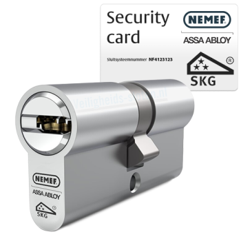 Nemef NF4 cilinder met kerntrekbeveiliging - SKG*** Nemef NF4 cilinder met kerntrekbeveiliging - SKG***